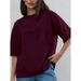 Pure Cotton Mid-Length Half-Sleeve T-Shirt For Women, Summer New European And American Style, Lazy Loose Fit, Versatile_ecoleips.com