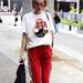 100% Cotton Short Sleeve Loose Fit Versatile Cute Style Ins Trend Brand Fun Cartoon Print Unique Personality T-Shirt_ecoleips.com
