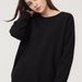 Women's Casual Long Sleeve Round Neck Sweatshirt - Oversized Cotton Pullover For Autumn Winter - Trendy Solid Color Top_ecoleips.com