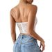 Women's Lace Strapless Bra Top Slim Fitting Hot Vest Versatile Summer New White Sexy Bra Top For Girls_ecoleips.com