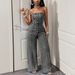 Women's Denim Overalls - Strapless Wide-Leg Jumpsuit With Adjustable Straps For Casual Summer Style Versatile Color Palette_ecoleips.com