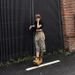 Women's Clothing Retro Distressed Tree Branches Camouflage Print Loose Straight Casual Pants Cropped Pants_ecoleips.com
