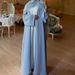 New Fashionable Lace Trimmed Cardigan Robe With Headscarf_ecoleips.com