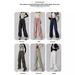 American Work Women's High-End Children's Spring And Autumn High Waisted Wide Sweatpants, Straight Leg Casual Sports_ecoleips.com