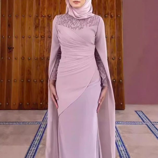 Women's Clothing Middle East Fashion Dress Skirt Sequins Splicing Irregular Waist Design_ecoleips.com