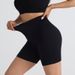Women's Clothing Seamless Threaded Elastic Tight Three Quarter Pants_ecoleips.com
