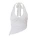 Summer New Women's Halter Neck Tie Irregular Solid Color Vest Top Sexy Hot Girl European And American Style Clothing 2025_ecoleips.com