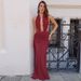 Women's Clothing Spring And Summer Fashion Sexy Lace Splicing Hollow Backless Halter Dress_ecoleips.com
