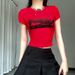 AC165 New Vintage Y2K Round Neck T-Shirt Short Sleeve Women's European And American Street Style Ins Hot Girl Slim Fit_ecoleips.com