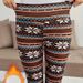 Women's High Waist Christmas Print Leggings - Stretchy Tummy Control Thermal Pants For Winter & Fall, Snowflake Design, Workout Running Yoga Fitness_ecoleips.com