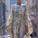 Women's High-Waisted Slim Fit Dress Long Sleeve Digital Print French Style Flared Sleeve Casual Elegant_ecoleips.com