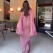 Elegant Long Sleeve Wrap Dress For Women - Flattering A-Line Silhouette, Breathable Poly-Cotton Blend, Versatile Spring Outfit_ecoleips.com
