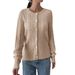 DiYun European And American Vacation Buttoned Knit Shirt Sweater Coat Women's Clothing 2025 Fall/Winter_ecoleips.com