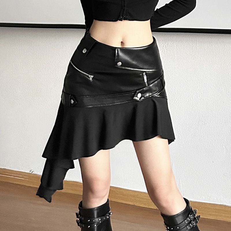 Verve 2025 Summer New Women's Solid Color Slim Fit Street Fashion High Waist Bodycon Skirt_ecoleips.com