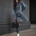 Women's Clothing Women's Velvet Long Sleeve Casual Suit Autumn/Winter Style Fashion For Formal & Casual For Women_ecoleips.com