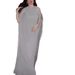 Verve Trade Muslim Celebrity Style Elegant Sequin Cape Batwing Sleeve Inner Tube Top Dress Two Pieces_ecoleips.com