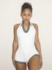 Women's Sexy Backless Halter Jumpsuit Shorts - Sleeveless Solid Color Bodycon Romper For Summer_ecoleips.com