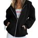 Kawaii Oversized Hoodie For Women & Teens – Cute Fleece Pullover With Drawstring Hood & Zip Pocket, Cozy Japanese Streetwear Sweatshirt_ecoleips.com