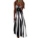 Summer Casual Printed Long Dress V Neck Sleeveless Women's Clothing European American Style Bestseller 2025_ecoleips.com