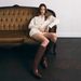 Women's Long Sleeve Knitted Cardigan V-Neck Short Skirt Style Fashion Autumn Winter Top With European American Metal Buckle_ecoleips.com