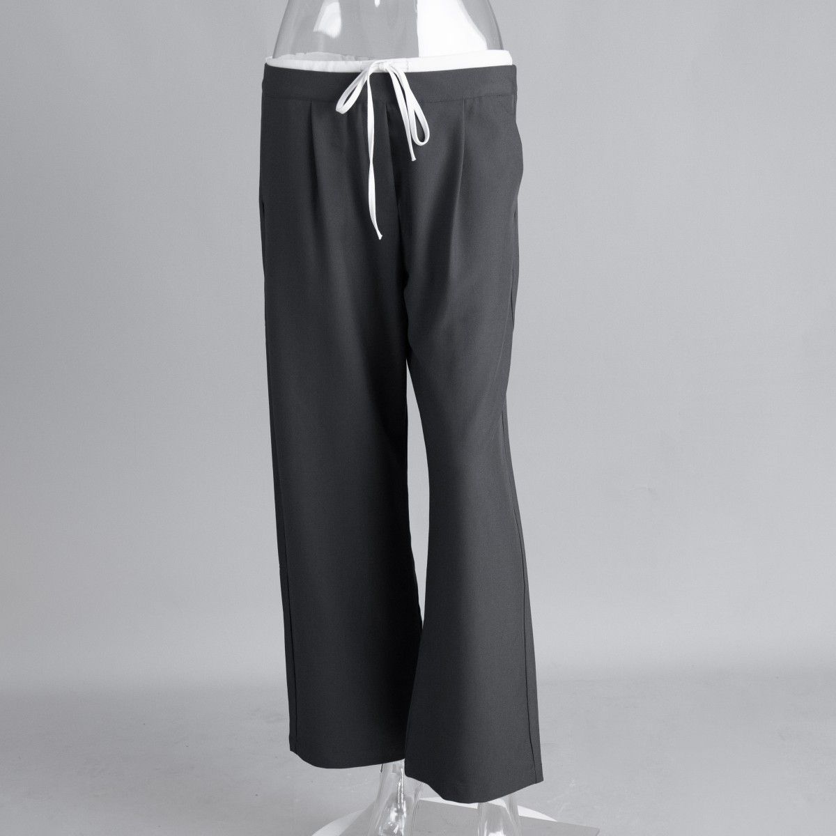 Women's Clothing Spring New Two Piece Lace Up Design Trousers Commuting Suit Trousers Women_ecoleips.com