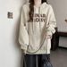 American-style Casual Sweatshirt For Women, Spring And Autumn Thin Korean Version, Loose Fit With Heavy Embroidery,_ecoleips.com