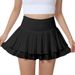K Quick Drying Sunscreen Pleated Skirt For Running, Fitness, Yoga, Badminton, Tennis, Outdoor Golf, Short Sports Skirt For Women_ecoleips.com
