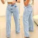 Women's High-Quality Straight Casual Jeans Autumn Trend European American Style Cotton Denim Spring Office Lady Street Style_ecoleips.com