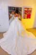 Women's Clothing New Mid Waist Long Sleeved Lace White Heavy Duty One Shoulder Long Tail Wedding Dress Autumn_ecoleips.com