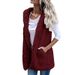 Women's Bubble Fleece Hooded Vest Sleeveless Open Front Cardigan - Oversized Casual Layering Piece For Autumn & Winter_ecoleips.com