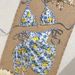 Lemon Tie Waist Bikini Swimsuit European And American Style High End Three Piece Set Sexy Beachwear for Women New 2026 Hot Spring_ecoleips.com
