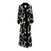 Aria Basics Cross-border Women's Clothing 2026 New Satin Pajamas Women, Spring Plus-size Three-quarter Sleeve Cool-feel Robe,_ecoleips.com