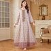 Modest Abaya Dress Elegant Arabic Embroidered Abaya Dress – Modest Muslim Long Dress With Lace Trim For Women_ecoleips.com