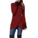Autumn/Winter Solid Color Single-Button Collar Jacket With Split-Down Sleeve Design_ecoleips.com