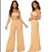 European American Women's Wide-leg High-waisted Beach-length Loose Mesh Cut-out Pants, Slimming, Casual Style,_ecoleips.com
