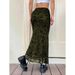 Aria Basics Aria Basics 2025 European And American Cross-Border Fishtail High-Waisted Bodycon Lace Solid Color Pencil Skirt_ecoleips.com