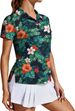 PINSPARK Women's Golf Shirt UPF 50+ Polo Shirts Short Sleeve Tennis Tops Collared With 3 Button Athletic T Shirt_ecoleips.com