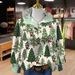 Women's Fashion Loose Sweatshirt 3D Printed Floral Long Sleeved Pleated Neck New Cross Border Hot Selling 2026 Factory Direct Sale_ecoleips.com