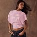European And American Retro Polka Dot Batwing Sleeve Waist Cinching Short Top Women's French Style Slimming Crop Top_ecoleips.com