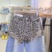 Leopard Print High-Waisted Denim Shorts for Women Summer 2026 European American Style Irregular Ripped And Frayed Wide Leg Hot Pants_ecoleips.com