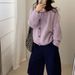 Aria Basics Aria Basics Korean-style Autumn Winter Knit Cardigan For Women, Loose And Casual Style, 2025 New Patterned Sweater Jacket, Short Top_ecoleips.com