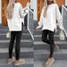 Women's Clothing Women’s Casual Long Sleeve Pullover Sweatshirt – Oversized Round Neck Fleece-Lined Fall/Winter Essential (S-XXL)_ecoleips.com
