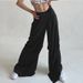 Women's Elegant Satin Loose Pants Solid Color Casual Flowing Floor Length European American Style Clothing Wholesale 2025_ecoleips.com