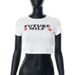 Aria Basics Aria Basics Cross-Border Wholesale European And American Clothing Ins Style Women's Trendy Short Tight Letter Print T-Shirt Hot Girl_ecoleips.com