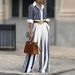 Blue & White Striped High-Waisted Wide-Leg Pants for Women Stretchy Comfortable Flowy Office Trousers S to XXL_ecoleips.com
