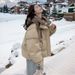 girl Designed Short Thickened Warm Cotton Women Winter 2024 New Fashionable Stylish Puffer Jacket For Petite Figures_ecoleips.com