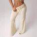 Women's Clothing Flared Lace-Up Casual Pants – Low-Rise Stretch Fit, Sexy & Comfortable (S-XL, Boho Aesthetic)_ecoleips.com
