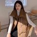 Women's Clothing Thickened Cotton Stuffed Vest Women's Thickened Quilted Vest Short Sleeveless Jacket Outerwear Loose Fit Casual Layering French Style_ecoleips.com