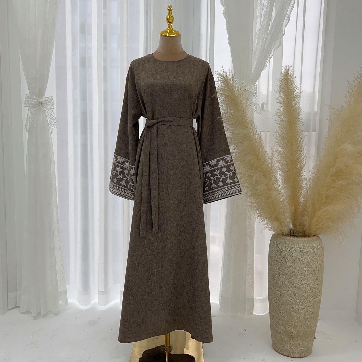 ng2510292 Ng2510292 Ng2510292 Loriya2024 Middle East Turkey Dubai Embroidered Elegant Dress Robe LR735_ecoleips.com