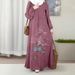 plus Size Women's Long Fashion Printed Pullover Dress Spring/Autumn Style Custom Sizes Available Regular Thickness_ecoleips.com